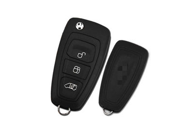 Αρχικό μακρινό βασικό BK2T 15K601 διέλευσης της Ford κουμπί εναλλασσόμενου ρεύματος 3 συνήθειας 433 MHZ μαύρου πλαστικού